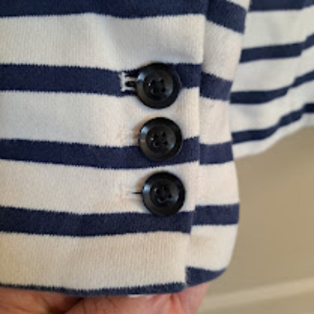 VINYARD VINES JACKET BLUE STRIPPED SIZE XS WOMEN'S GREAT USED CONDITION - Picture 4 of 4